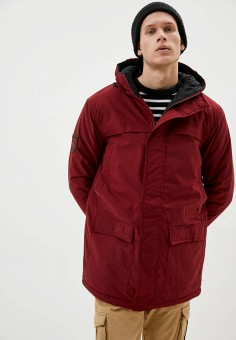Парка, True Spin, цвет: бордовый. Артикул: MP002XM0MUAQ. Одежда / Верхняя одежда / Парки