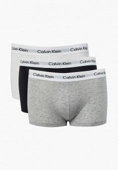 Трусы 3 шт., Calvin Klein Underwear, цвет: белый, серый, черный. Артикул: MP002XM0MV31. Calvin Klein Underwear