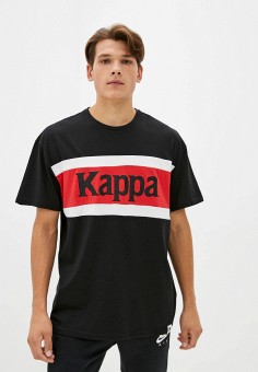 Футболка, Kappa, цвет: черный. Артикул: MP002XM0VPN2. Одежда / Футболки и поло