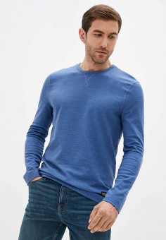 Джемпер, Zolla, цвет: голубой. Артикул: MP002XM0VQC6. Одежда / Джемперы, свитеры и кардиганы / Джемперы и пуловеры