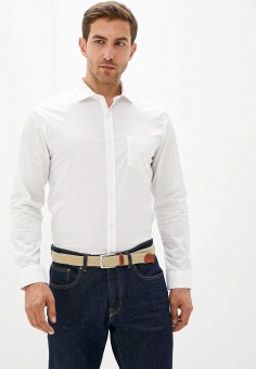 Рубашка, O'stin, цвет: белый. Артикул: MP002XM0VQL6. Одежда / Рубашки / Рубашки с длинным рукавом