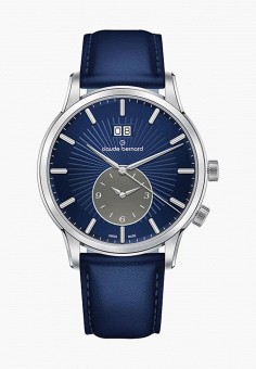 Часы, Claude Bernard, цвет: синий. Артикул: MP002XM0X3YD. Claude Bernard