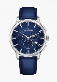 Часы, Claude Bernard, цвет: синий. Артикул: MP002XM0X3YE. Claude Bernard
