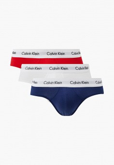 Трусы 3 шт., Calvin Klein Underwear, цвет: белый, красный, синий. Артикул: MP002XM12E3S. Calvin Klein Underwear
