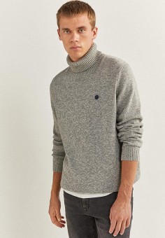 Свитер, Springfield, цвет: серый. Артикул: MP002XM1GX1N. Springfield