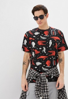 Футболка, Befree, цвет: черный. Артикул: MP002XM1GZDN. Одежда / Футболки и поло