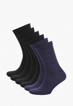 Носки 6 пар, Basconi, цвет: черный, синий. Артикул: MP002XM1HRVX. Одежда / Basconi