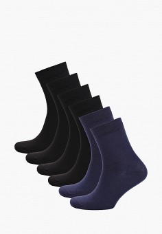 Носки 6 пар, Basconi, цвет: черный, синий. Артикул: MP002XM1HRZV. Одежда / Basconi