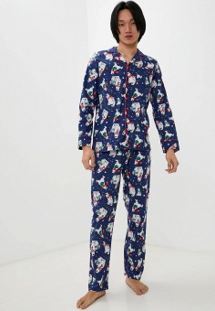 Пижама, PlayToday, цвет: синий. Артикул: MP002XM1HS71. Одежда / Домашняя одежда
