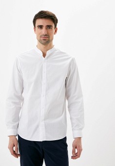 Рубашка, Zolla, цвет: белый. Артикул: MP002XM1I28I. Одежда / Рубашки / Рубашки с длинным рукавом