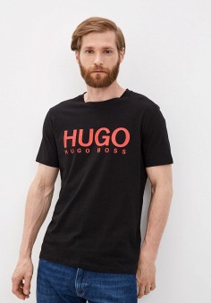 Футболка, Hugo, цвет: черный. Артикул: MP002XM1K92C. Одежда / Hugo