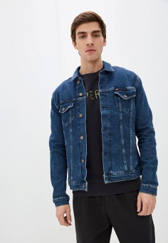 Куртка джинсовая, JST, цвет: синий. Артикул: MP002XM1RISW. Одежда / JST