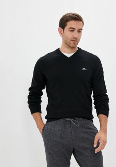Пуловер, Lacoste, цвет: черный. Артикул: MP002XM1ZCMY. Lacoste