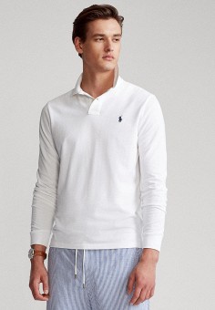 Поло, Polo Ralph Lauren, цвет: белый. Артикул: MP002XM1ZR6M. Premium / Одежда