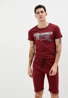 Костюм спортивный, Blacksi, цвет: бордовый. Артикул: MP002XM20O1A. Одежда / Спортивные костюмы