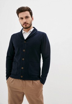 Кардиган, Wake, цвет: синий. Артикул: MP002XM24T2U. Одежда / Джемперы, свитеры и кардиганы / Кардиганы