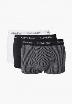 Трусы 3 шт., Calvin Klein Underwear, цвет: мультиколор, белый, черный. Артикул: MP002XM252I3. Calvin Klein Underwear