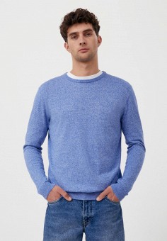 Джемпер, Finn Flare, цвет: голубой. Артикул: MP002XM253GL. Одежда / Джемперы, свитеры и кардиганы / Джемперы и пуловеры