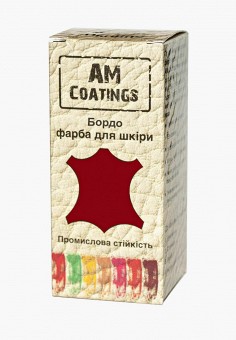 Краска для гладкой кожи, AM Coatings, цвет: бордовый. Артикул: MP002XU010NZ. AM Coatings