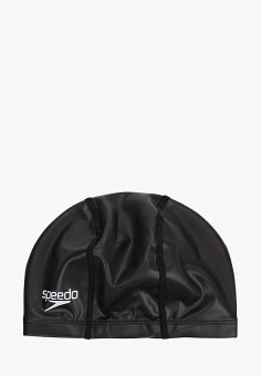 Шапочка для плавания, Speedo, цвет: черный. Артикул: MP002XU03ILL. Спорт