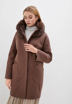 Пальто, Paradox, цвет: коричневый. Артикул: MP002XW02HVT. Одежда / Верхняя одежда / Пальто / Зимние пальто