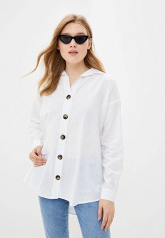 Рубашка, Mavi, цвет: белый. Артикул: MP002XW02I8H. Одежда / Блузы и рубашки / Рубашки / Mavi