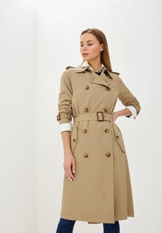 Плащ, Polo Ralph Lauren, цвет: бежевый. Артикул: MP002XW039V0. Polo Ralph Lauren