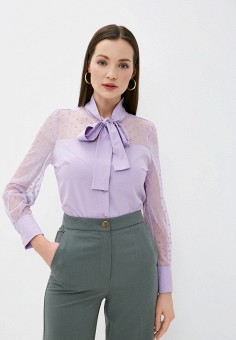 Блуза, AM One, цвет: фиолетовый. Артикул: MP002XW03AKN. Одежда / Блузы и рубашки / Блузы / AM One