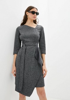 Платье, Энсо, цвет: серый. Артикул: MP002XW03BWT. Одежда / Одежда больших размеров / Энсо