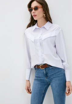 Блуза, AM One, цвет: белый. Артикул: MP002XW03NJF. Одежда / Блузы и рубашки / Блузы / AM One