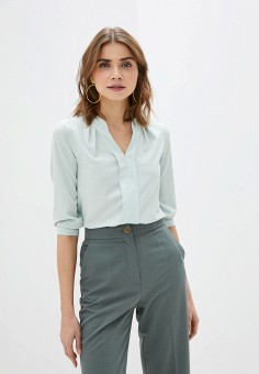Блуза, AM One, цвет: бирюзовый. Артикул: MP002XW03W96. Одежда / Блузы и рубашки / Блузы