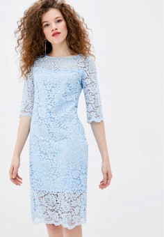 Голубое платье – модный наряд небесных оттенков