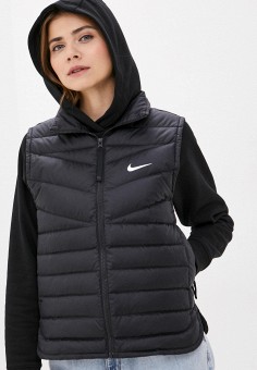 Жилет утепленный, Nike, цвет: черный. Артикул: MP002XW03ZVA. Nike