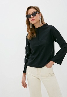 Блуза, Mironi, цвет: черный. Артикул: MP002XW04481. Одежда / Блузы и рубашки / Блузы / Mironi