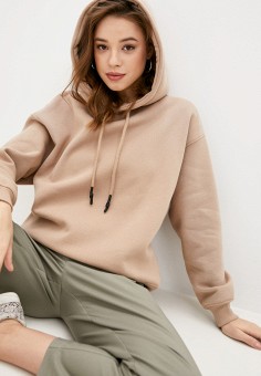 Худи, Befree, цвет: бежевый. Артикул: MP002XW04CN5. Одежда / Толстовки и свитшоты