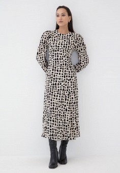 Платье, Zarina, цвет: бежевый. Артикул: MP002XW04FW3. Одежда / Платья и сарафаны