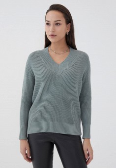 Пуловер, Zarina, цвет: зеленый. Артикул: MP002XW04L8F. Одежда / Джемперы, свитеры и кардиганы / Джемперы и пуловеры