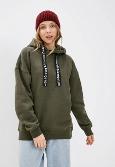 Худи, Befree, цвет: хаки. Артикул: MP002XW04N0M. Одежда / Толстовки и свитшоты