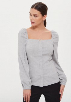 Блуза, Lezzarine, цвет: серый. Артикул: MP002XW04Q33. Одежда / Блузы и рубашки / Блузы / Lezzarine