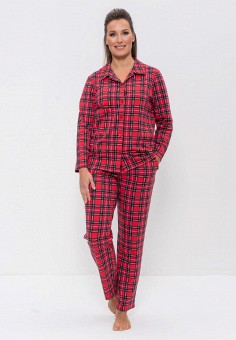 Пижама, Cleo, цвет: красный. Артикул: MP002XW04T9W. Одежда / Домашняя одежда / Пижамы