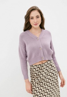 Кардиган, Sela, цвет: фиолетовый. Артикул: MP002XW057Y7. Одежда / Джемперы, свитеры и кардиганы / Кардиганы