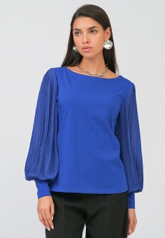 Блуза, Lussotico, цвет: синий. Артикул: MP002XW0632A. Одежда / Блузы и рубашки / Блузы / Lussotico