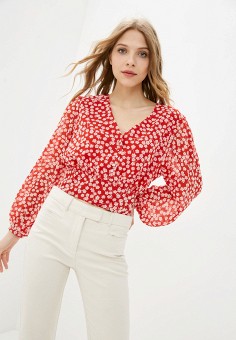Блуза, Incity, цвет: красный. Артикул: MP002XW069DR. Одежда / Блузы и рубашки / Блузы / Incity