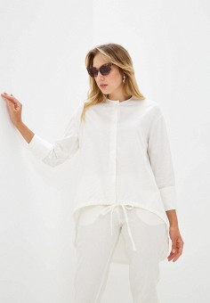 Блуза, Энсо, цвет: белый. Артикул: MP002XW06D47. Одежда / Одежда больших размеров / Энсо