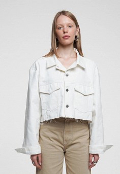Куртка джинсовая, WhyNotDenim, цвет: белый. Артикул: MP002XW06FCQ. WhyNotDenim