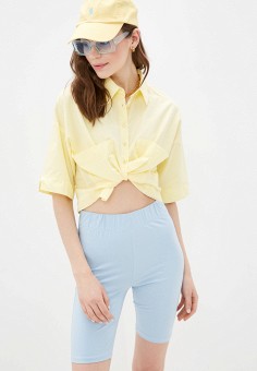 Рубашка, DeFacto, цвет: желтый. Артикул: MP002XW06GJ8. Одежда / Блузы и рубашки / Рубашки / DeFacto