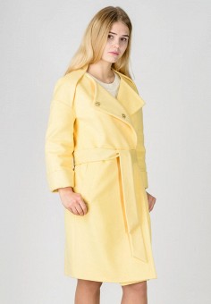 Пальто, Raslov, цвет: желтый. Артикул: MP002XW06MAM. Raslov