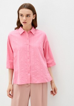 Рубашка, DeFacto, цвет: розовый. Артикул: MP002XW06P5K. Одежда / Блузы и рубашки / Рубашки / DeFacto