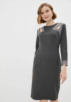 Платье, Adzhedo, цвет: серый. Артикул: MP002XW073H7. Adzhedo