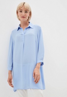 Блуза, Loriata, цвет: голубой. Артикул: MP002XW079WR. Одежда / Блузы и рубашки / Блузы / Loriata